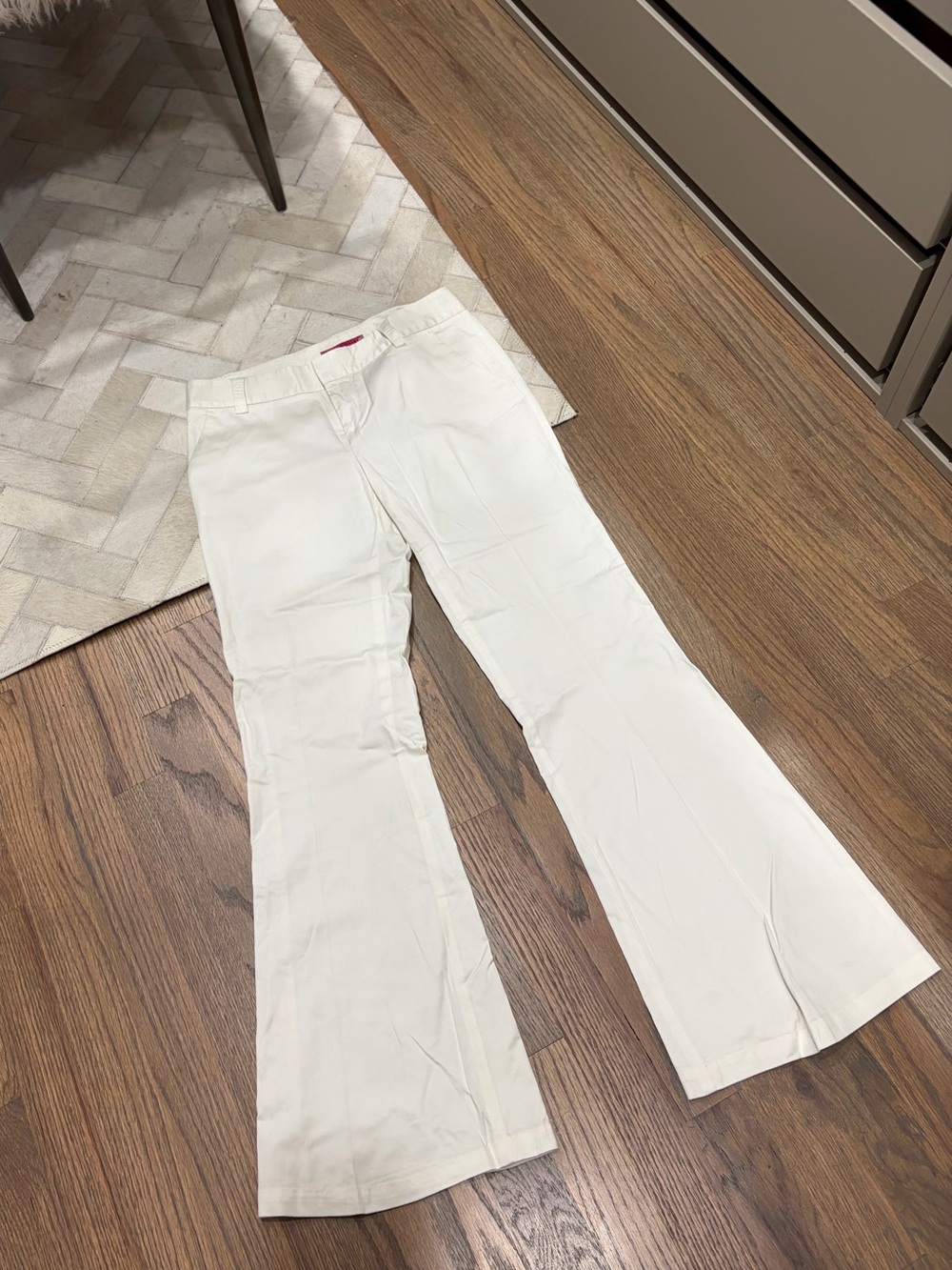 Alice + Olivia Ivory High-Rise Trousers
